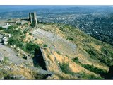 Pergamum - Upper Site - Theatre - Bergama in background